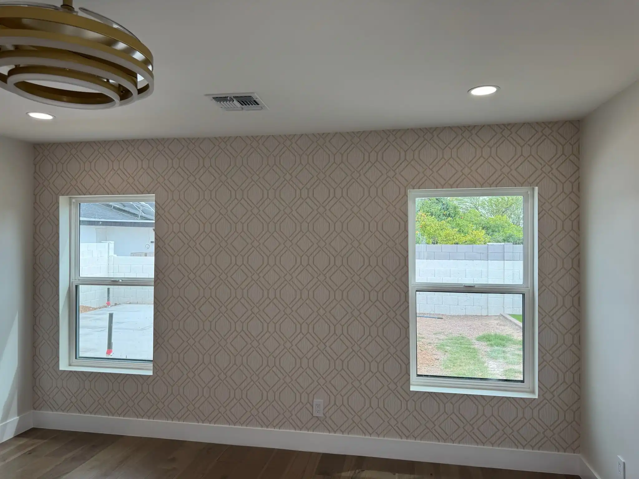 Elegant wall covering in a Tucson dining room